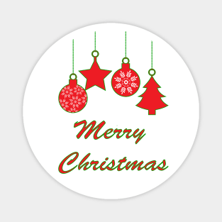 Hanging Christmas ornaments Magnet